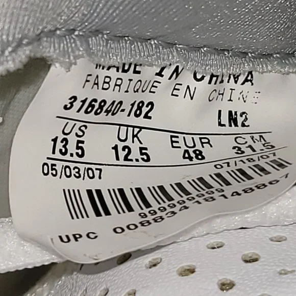 Nike Air Zoom Assassin TD Whi/Orange Mens Football Cleat 316840-182 US Size 13.5 - Picture 11 of 11